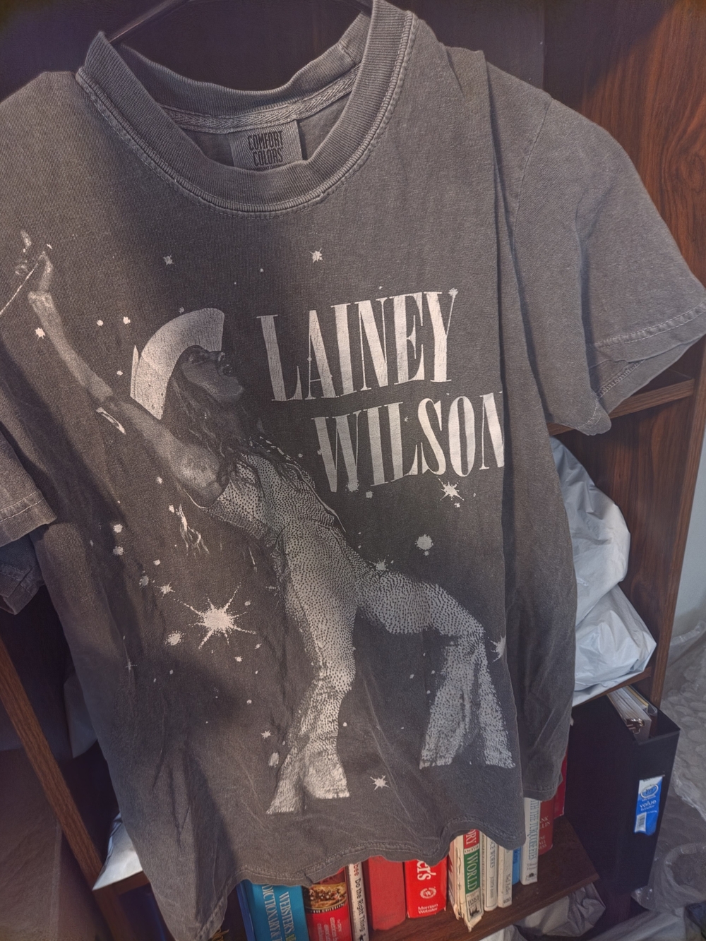 Comfort Colors Lainey Wilson Graphic Tee in Washed Gray